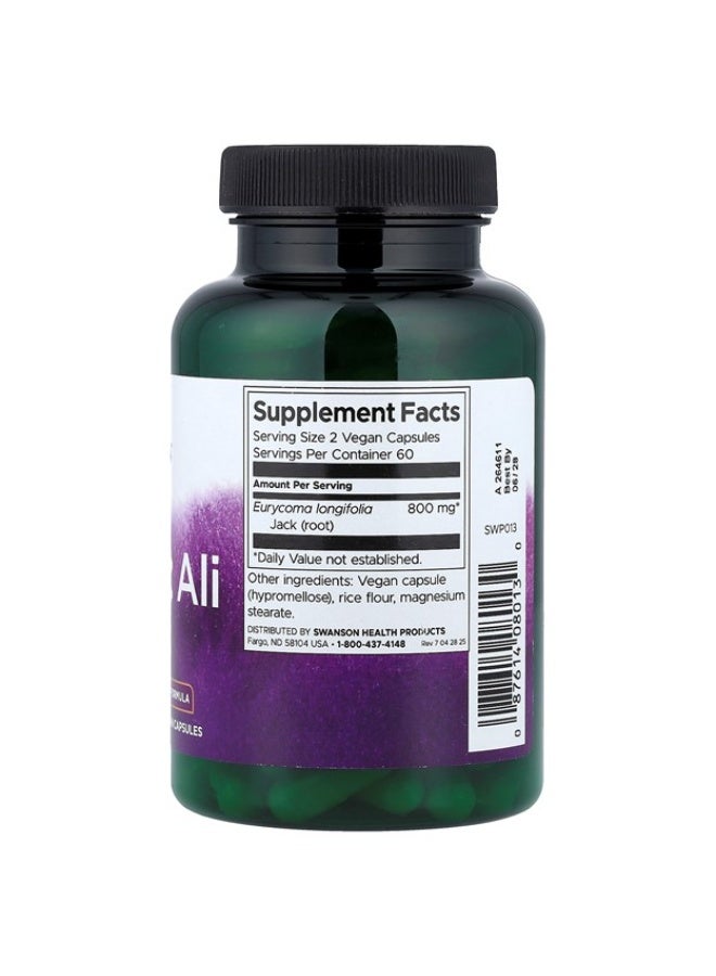 Swanson, Tongkat Ali, 400 mg, 120 Vegan Capsules - Image 2